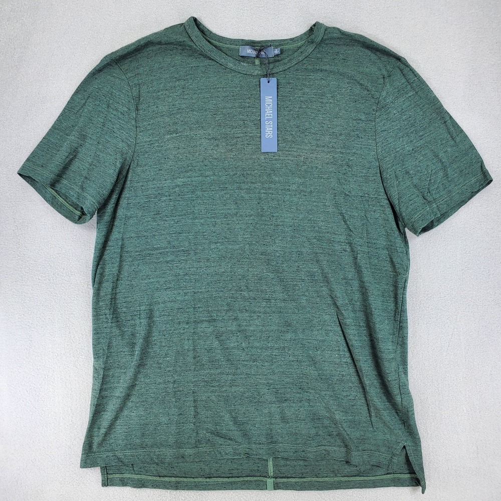 New Michael Stars Men's Size M Forest Green Short‎ Sleeve Cotton Tee Jersey
